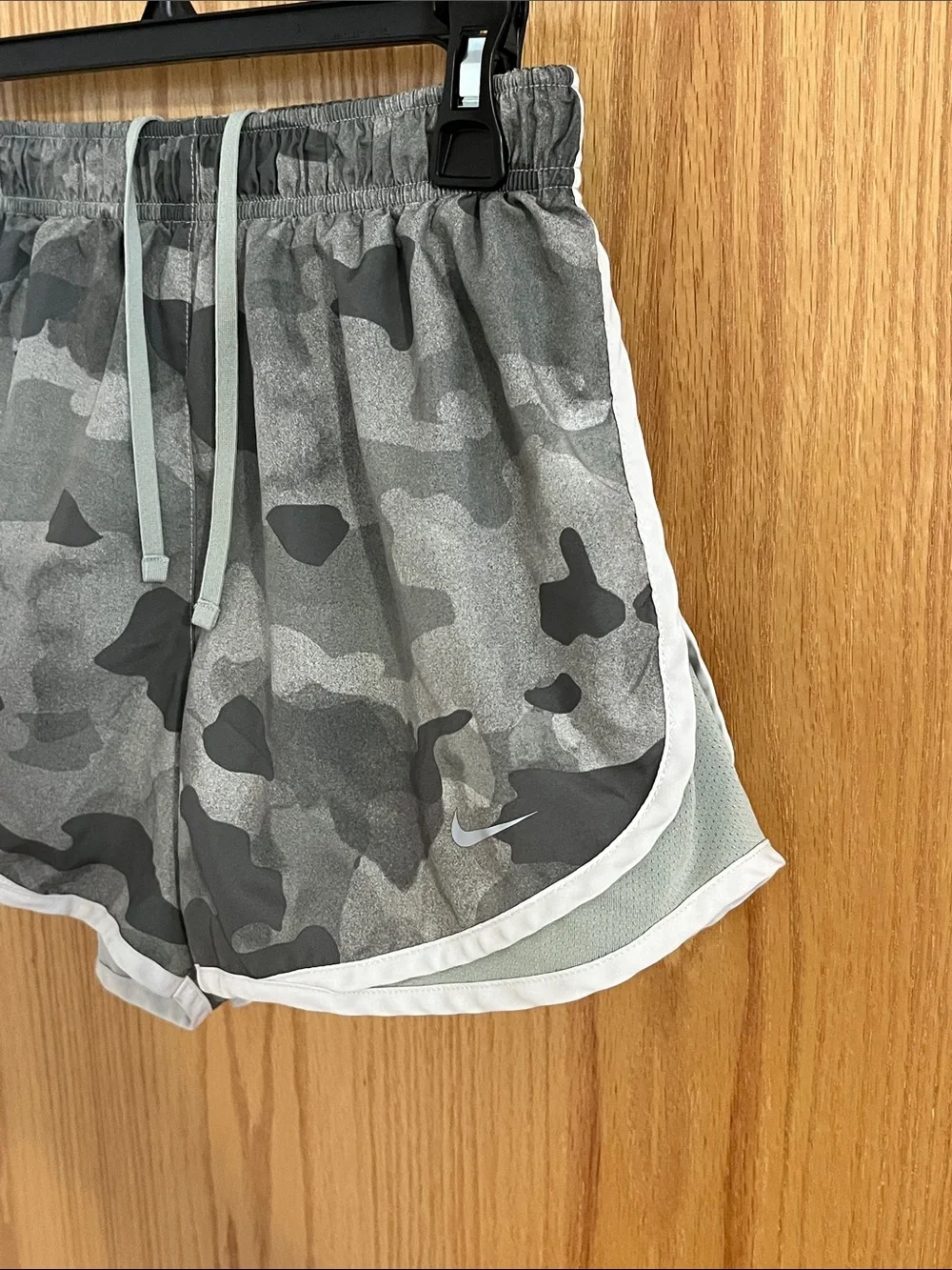 Women'sNike Light Green Camo Dri-Fit Shorts